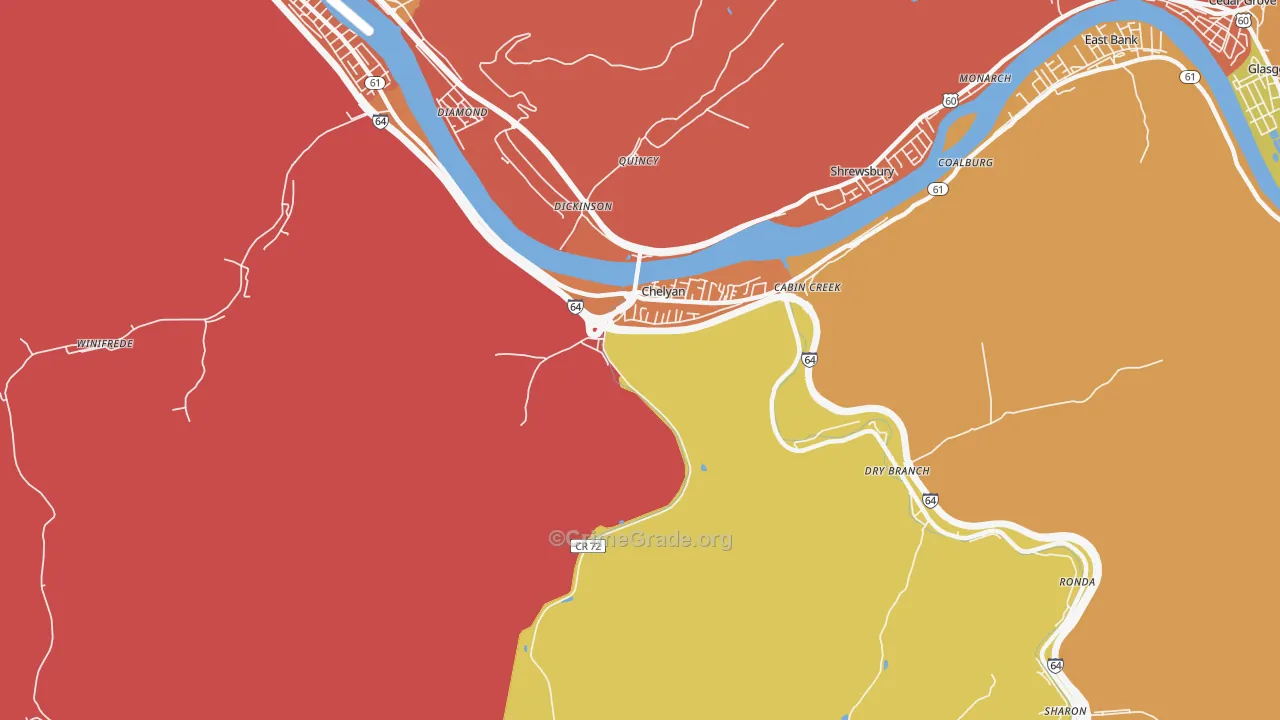 25035, WV Map of Vehicle Theft Rates