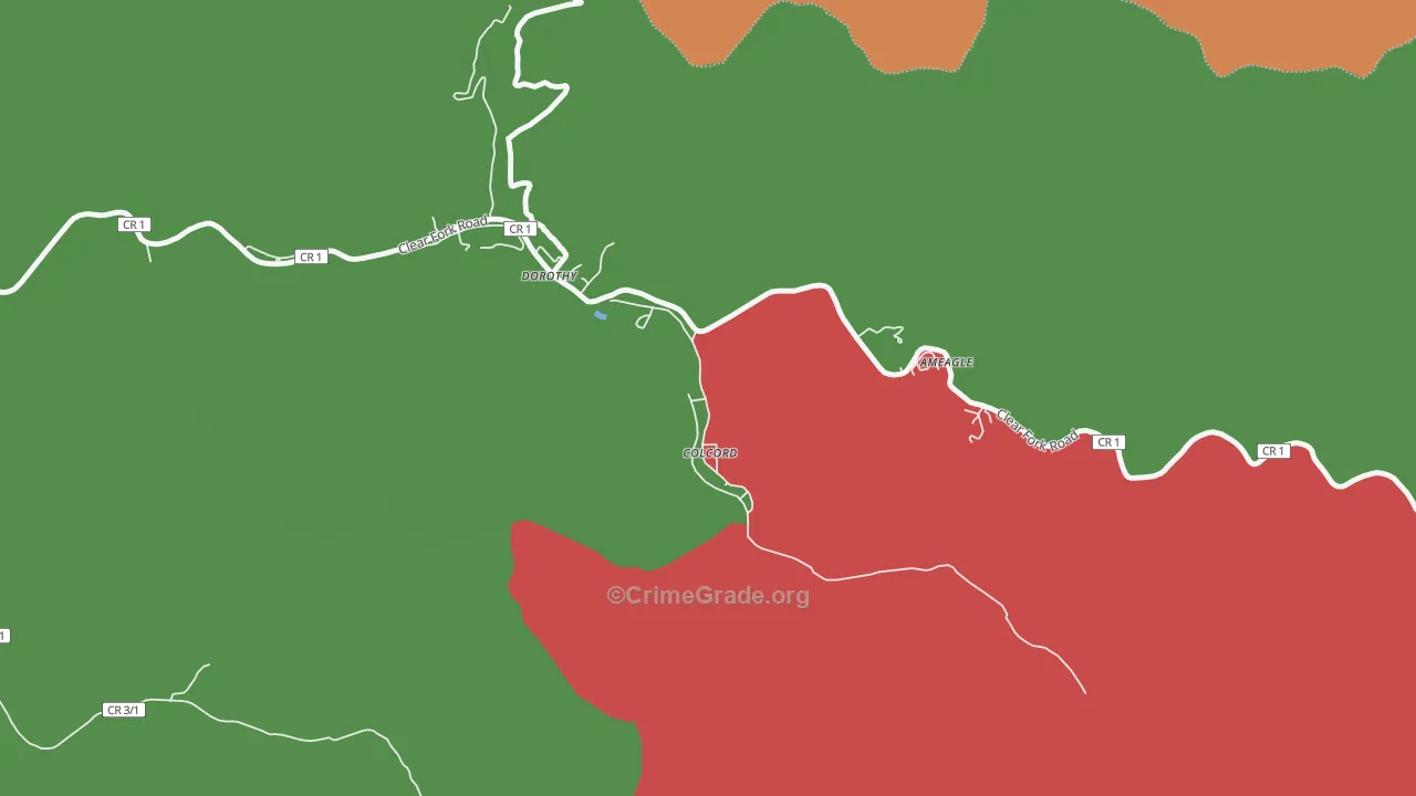 25048, WV Map of Vehicle Theft Rates