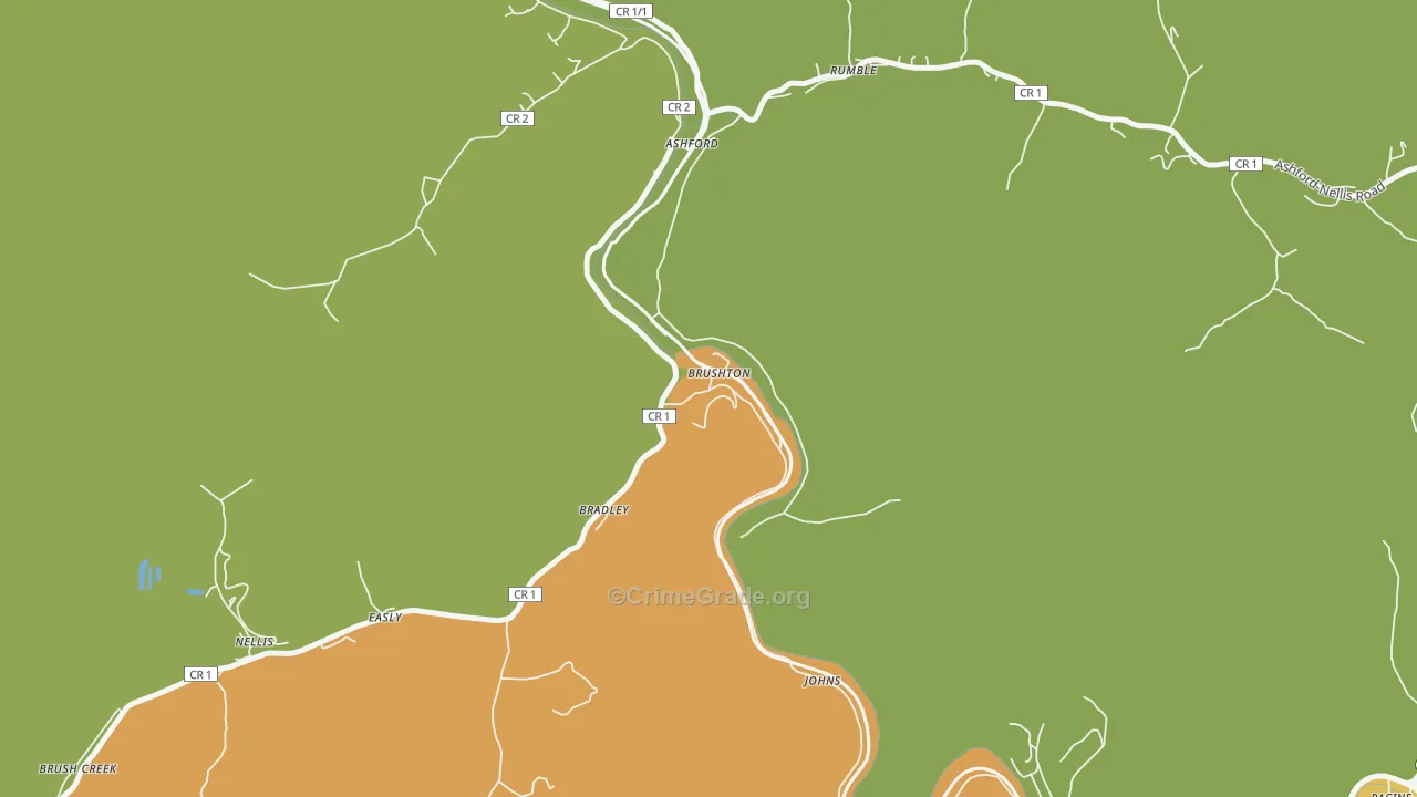 25051, WV Map of Vehicle Theft Rates
