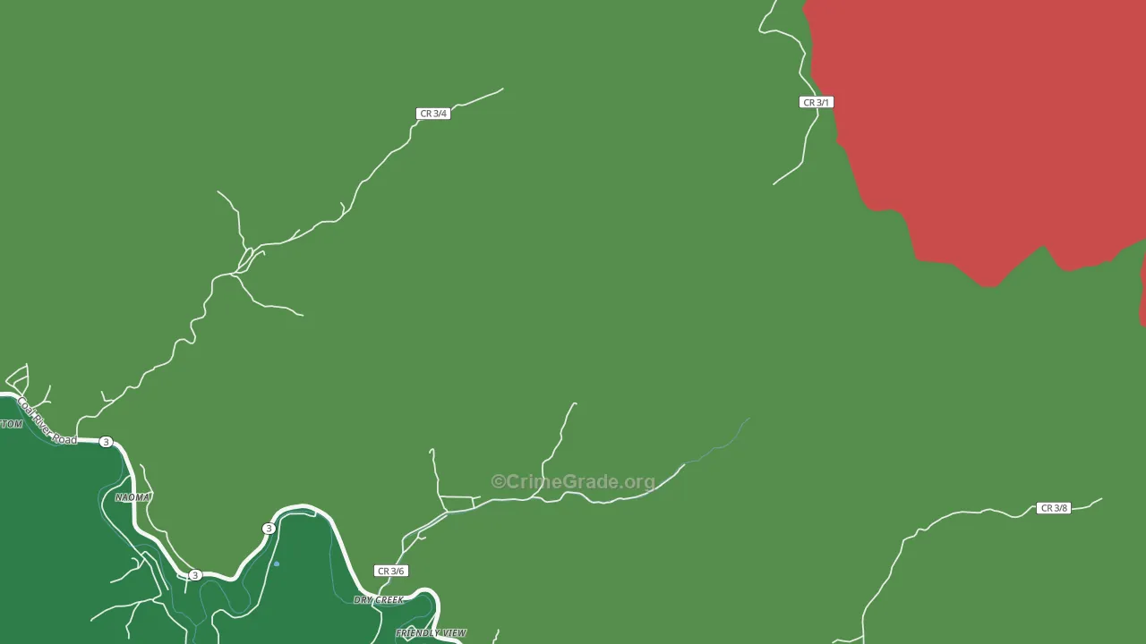 25062, WV Map of Vehicle Theft Rates