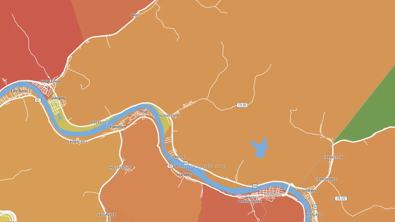 25110, WV Map of Vehicle Theft Rates