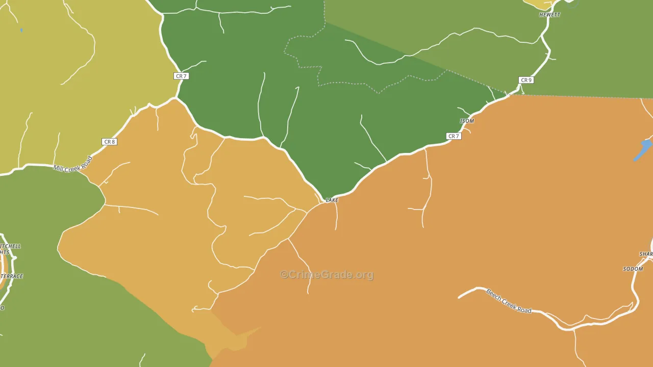 25121, WV Map of Vehicle Theft Rates