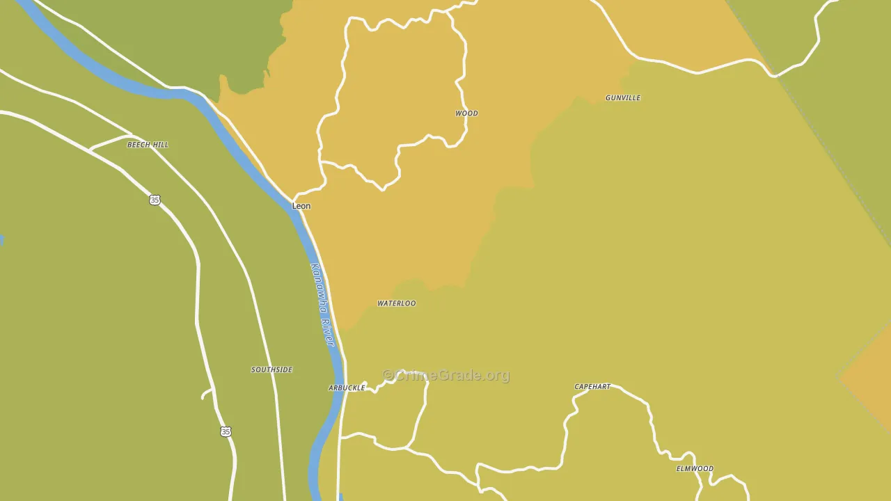 25123, WV Map of Vehicle Theft Rates