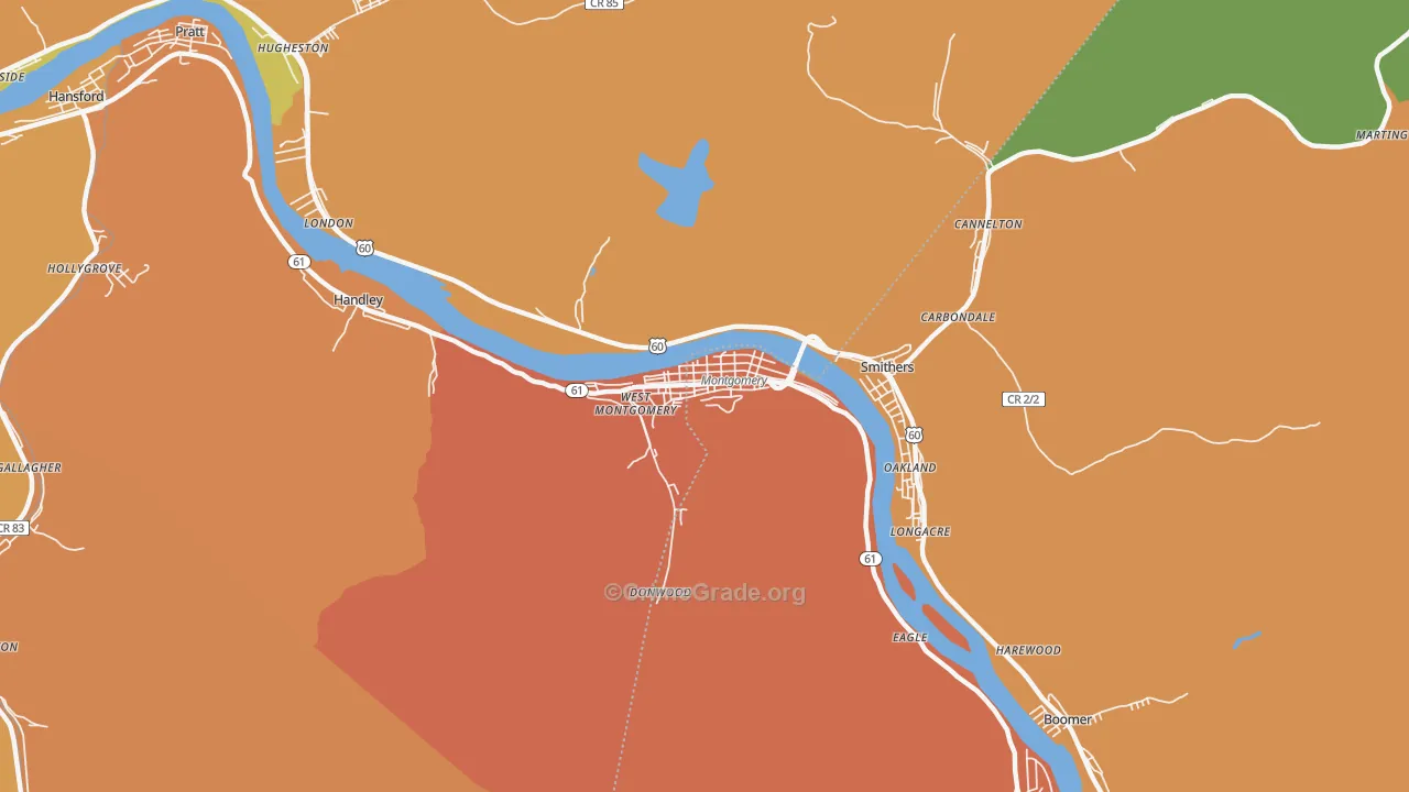 25136, WV Map of Vehicle Theft Rates