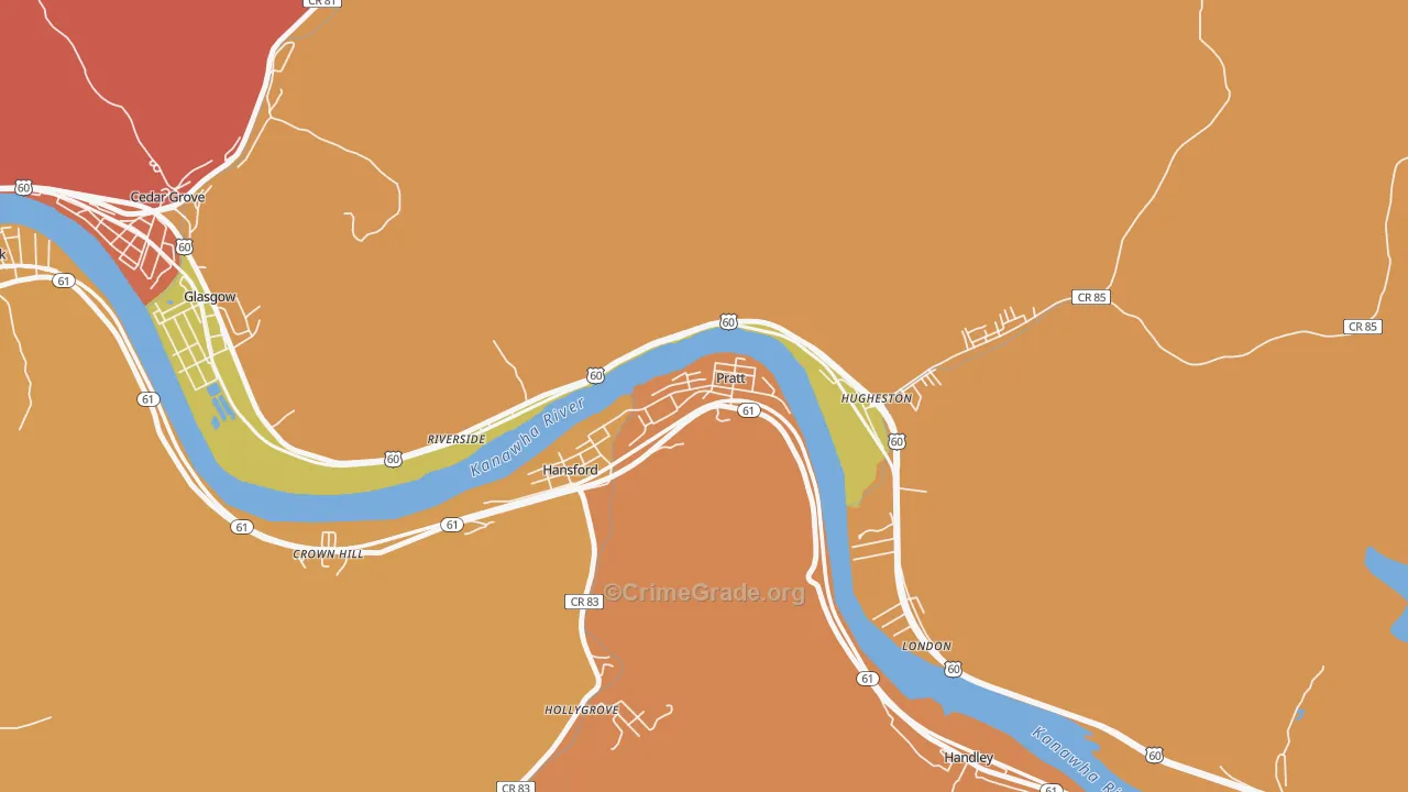 25162, WV Map of Vehicle Theft Rates