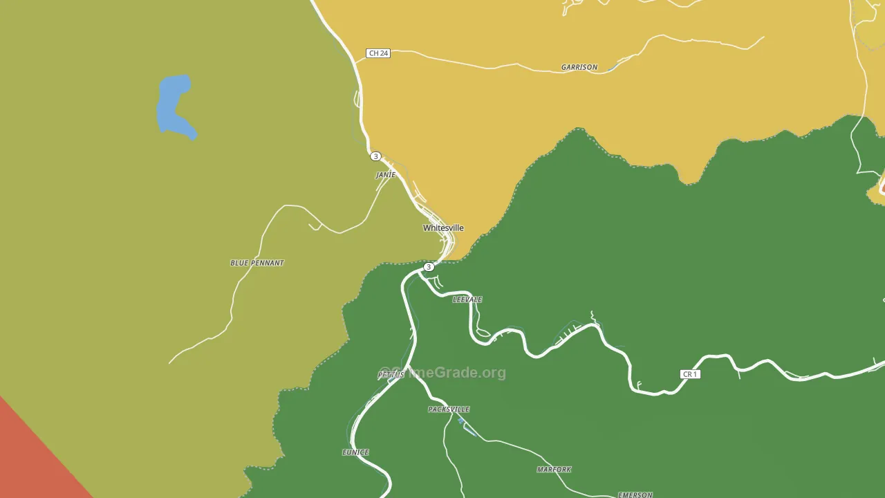 25209, WV Map of Vehicle Theft Rates