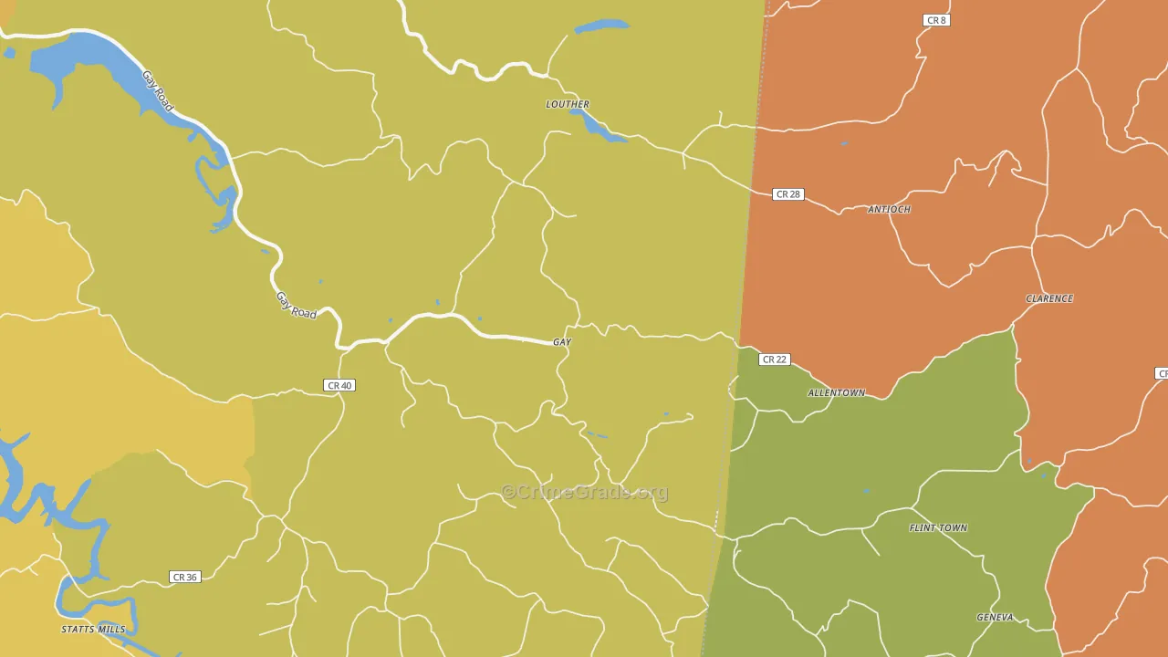 25244, WV Map of Vehicle Theft Rates