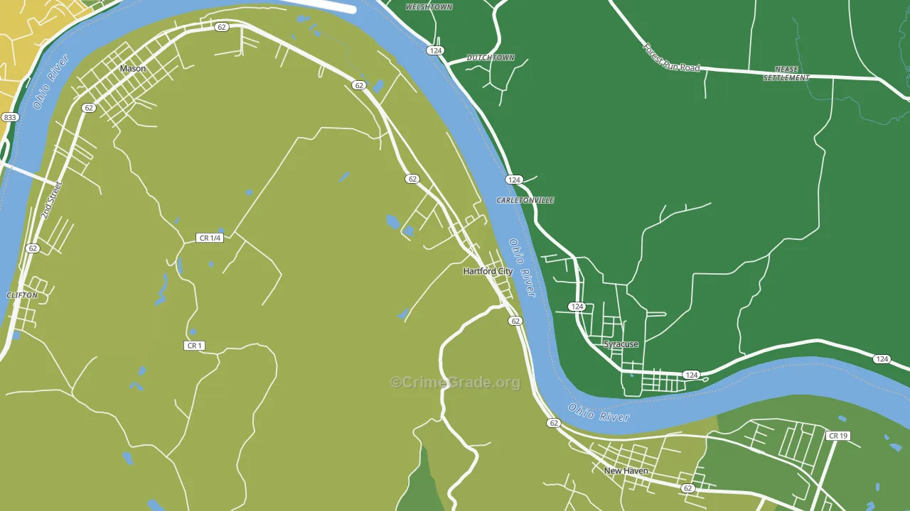 25247, WV Map of Vehicle Theft Rates