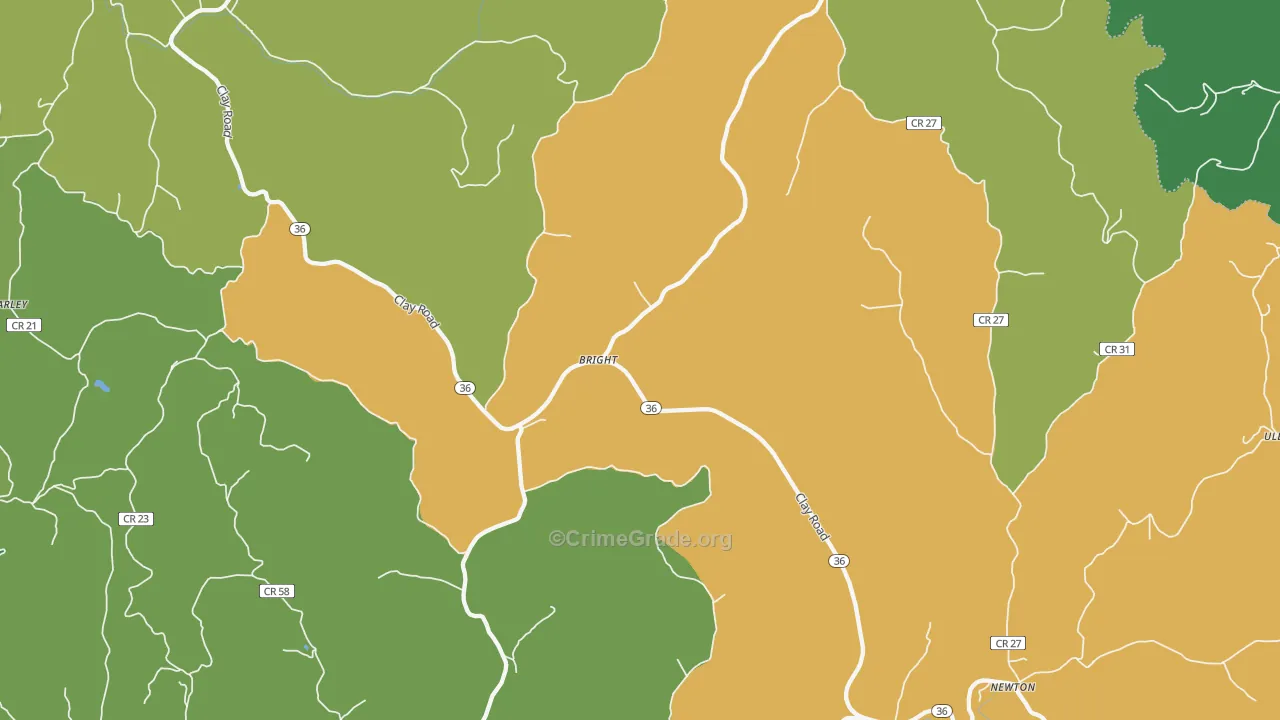 25251, WV Map of Vehicle Theft Rates