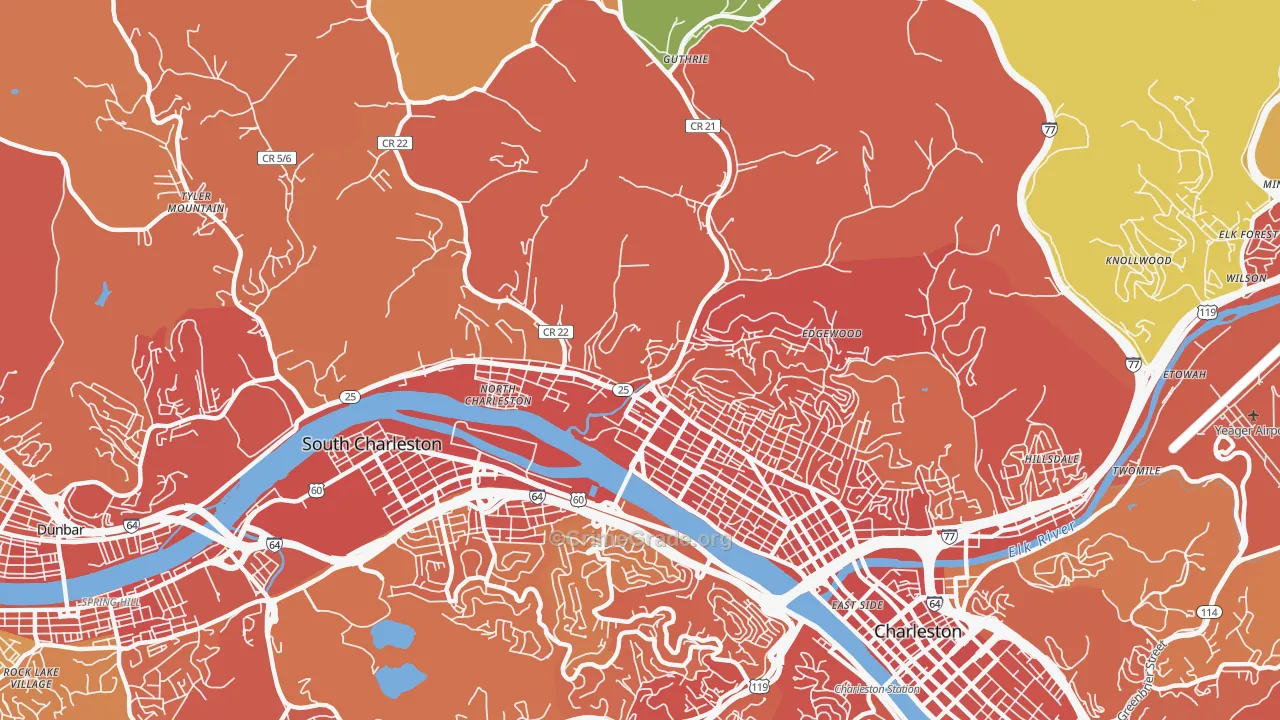25387, WV Map of Vehicle Theft Rates