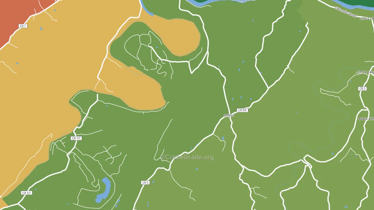 25431, WV Map of Vehicle Theft Rates