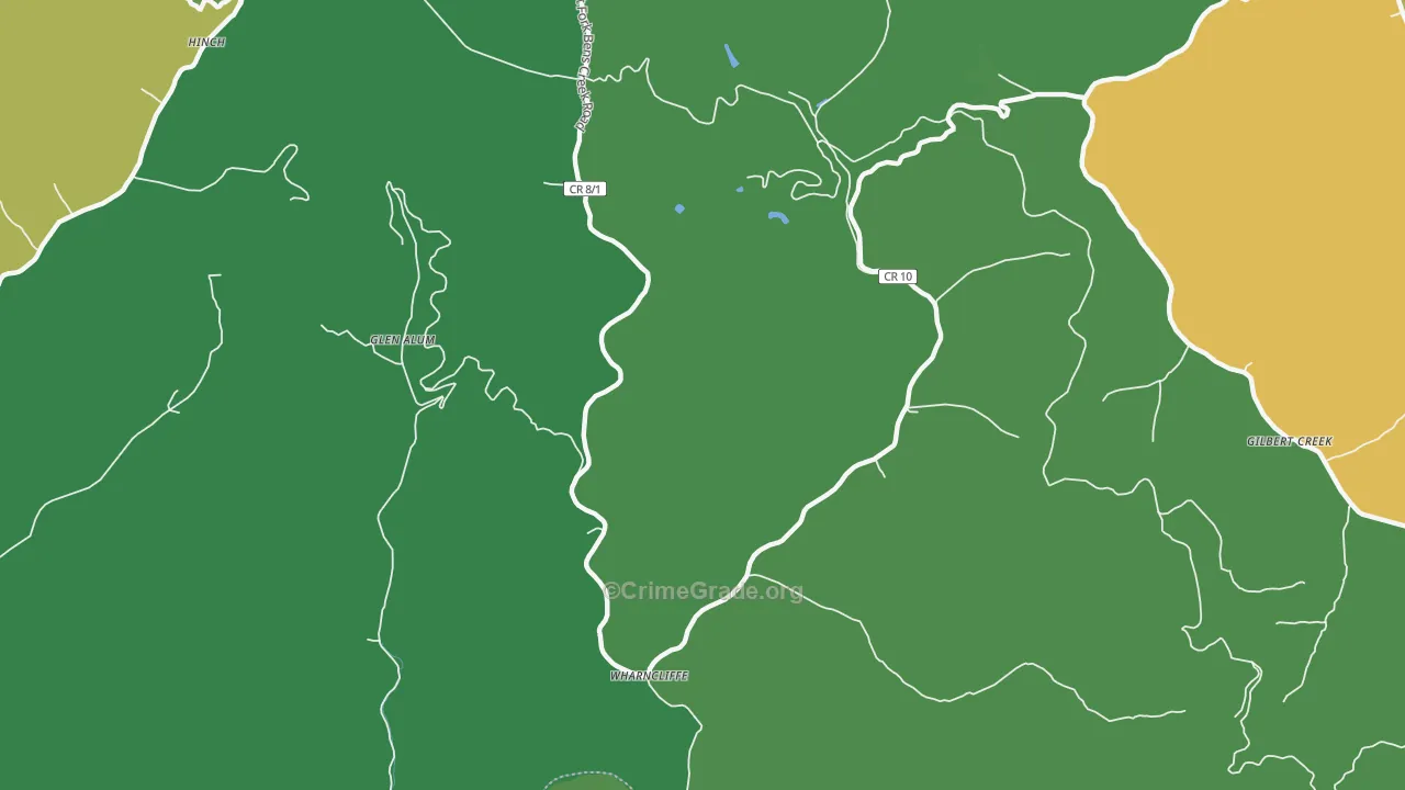 25651, WV Map of Vehicle Theft Rates