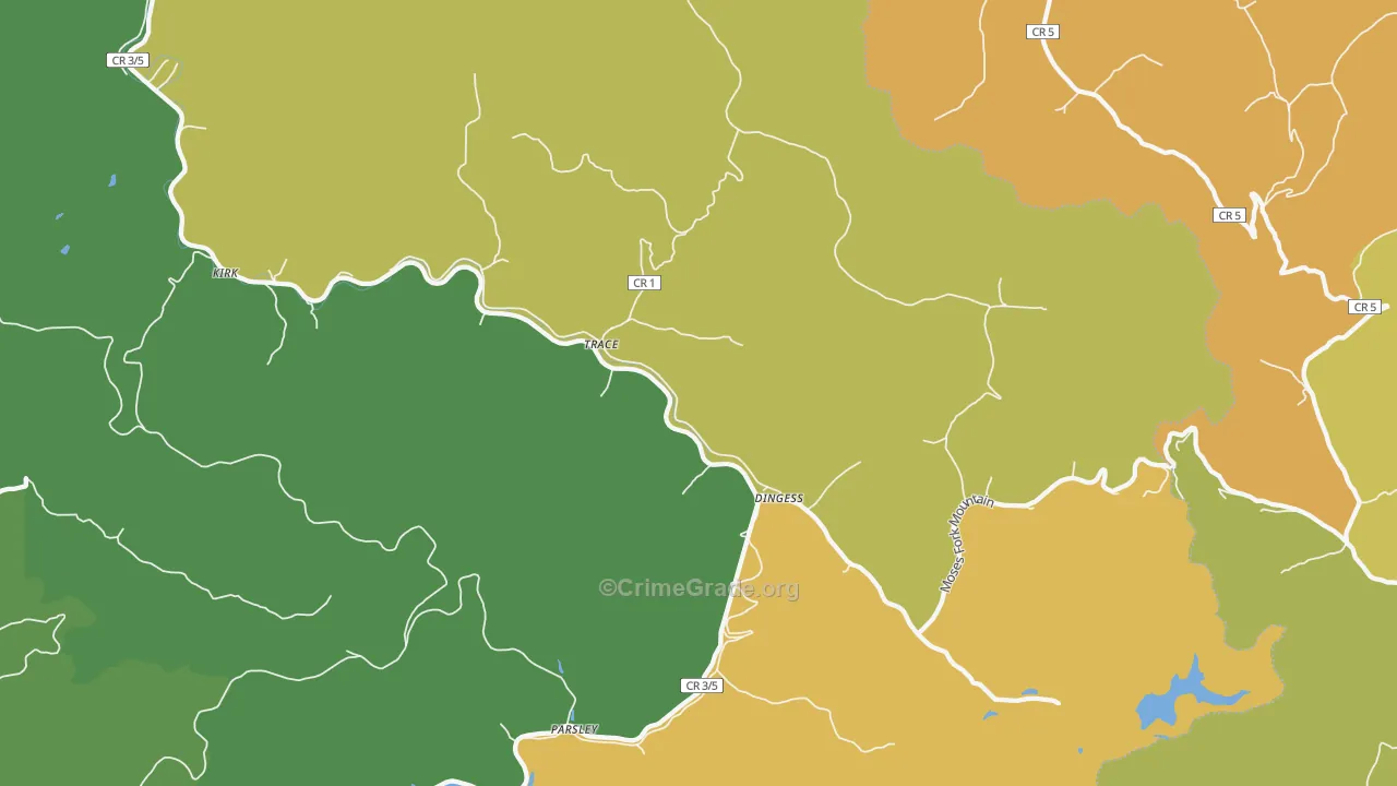25671, WV Map of Vehicle Theft Rates