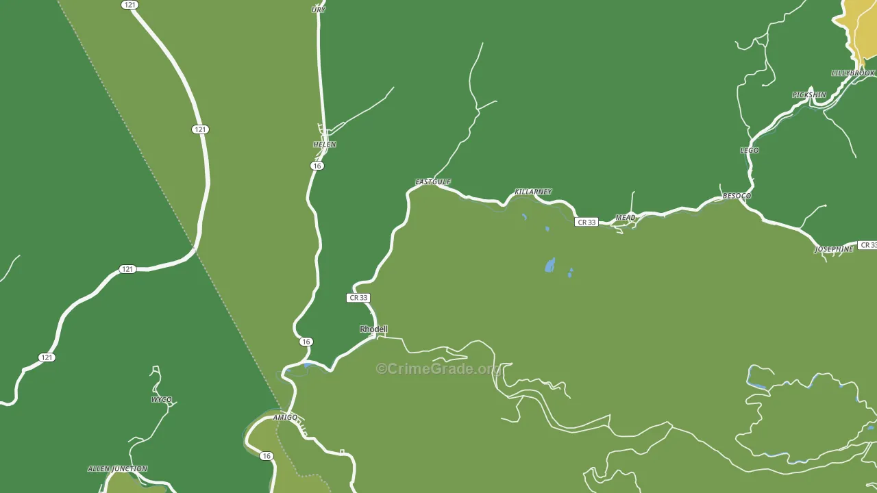 25915, WV Map of Vehicle Theft Rates