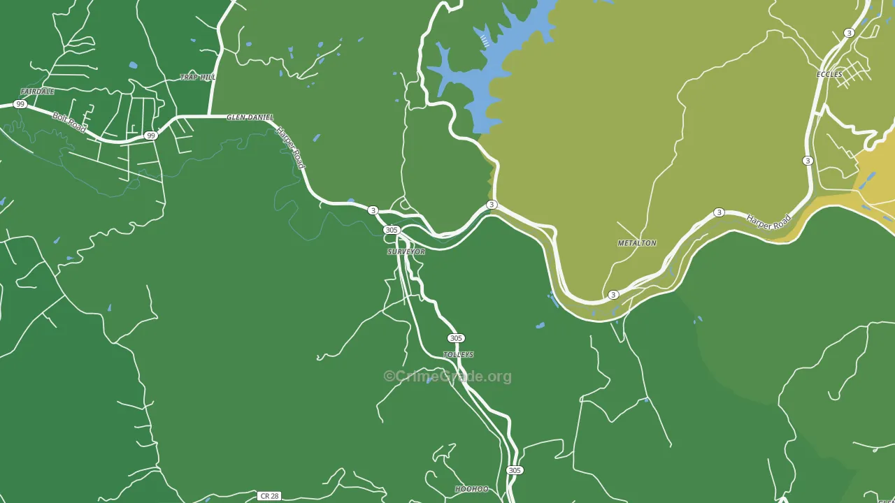 25932, WV Map of Vehicle Theft Rates