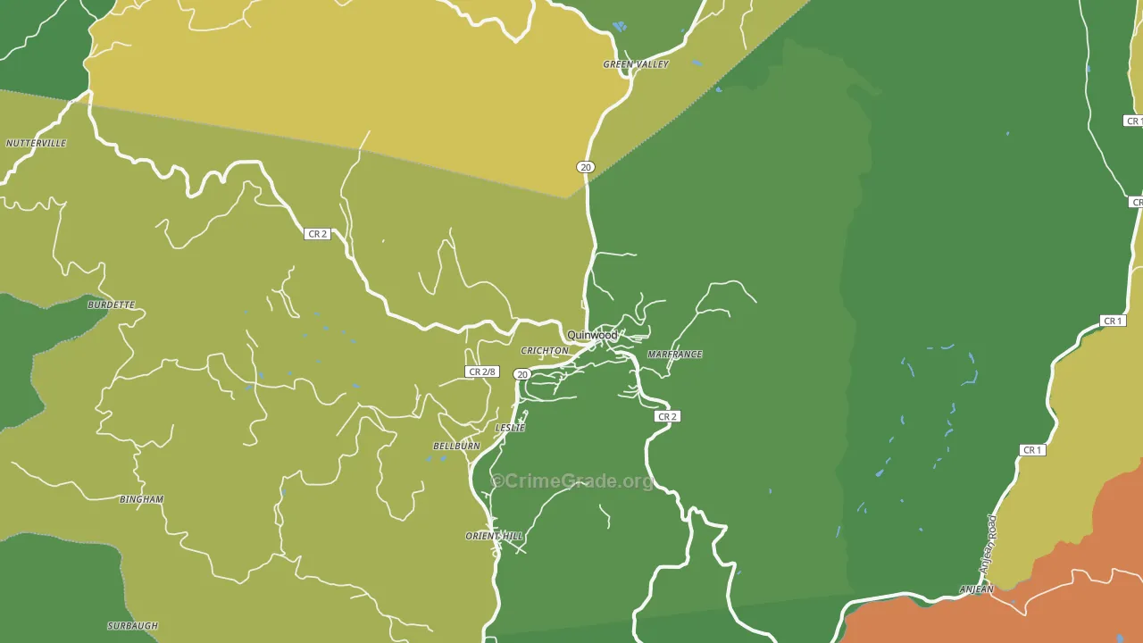 25981, WV Map of Vehicle Theft Rates