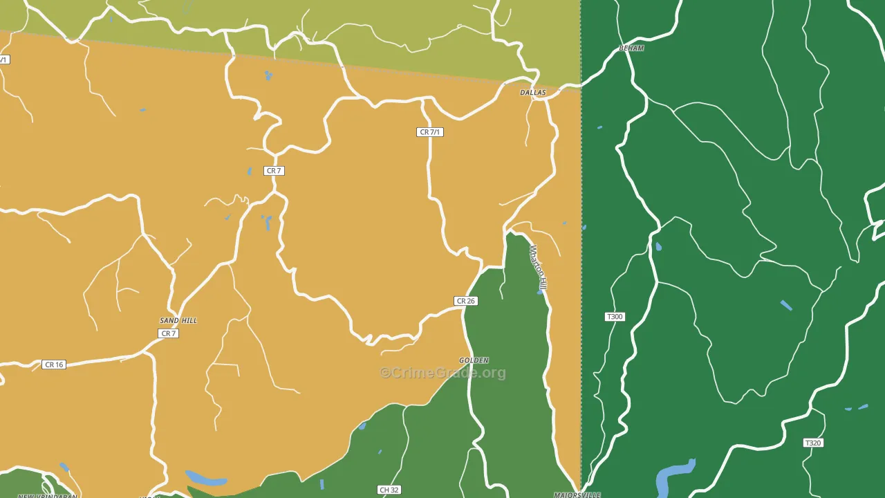 26036, WV Map of Vehicle Theft Rates