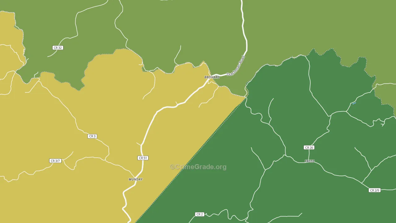 26138, WV Map of Vehicle Theft Rates
