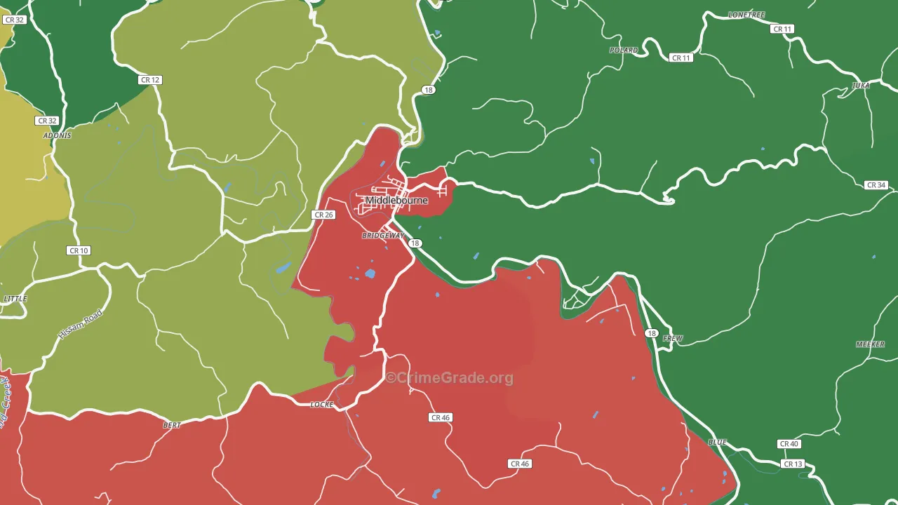 26149, WV Map of Vehicle Theft Rates