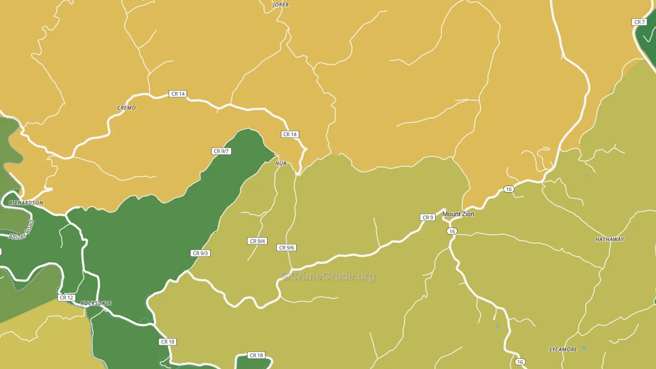 26151, WV Map of Vehicle Theft Rates
