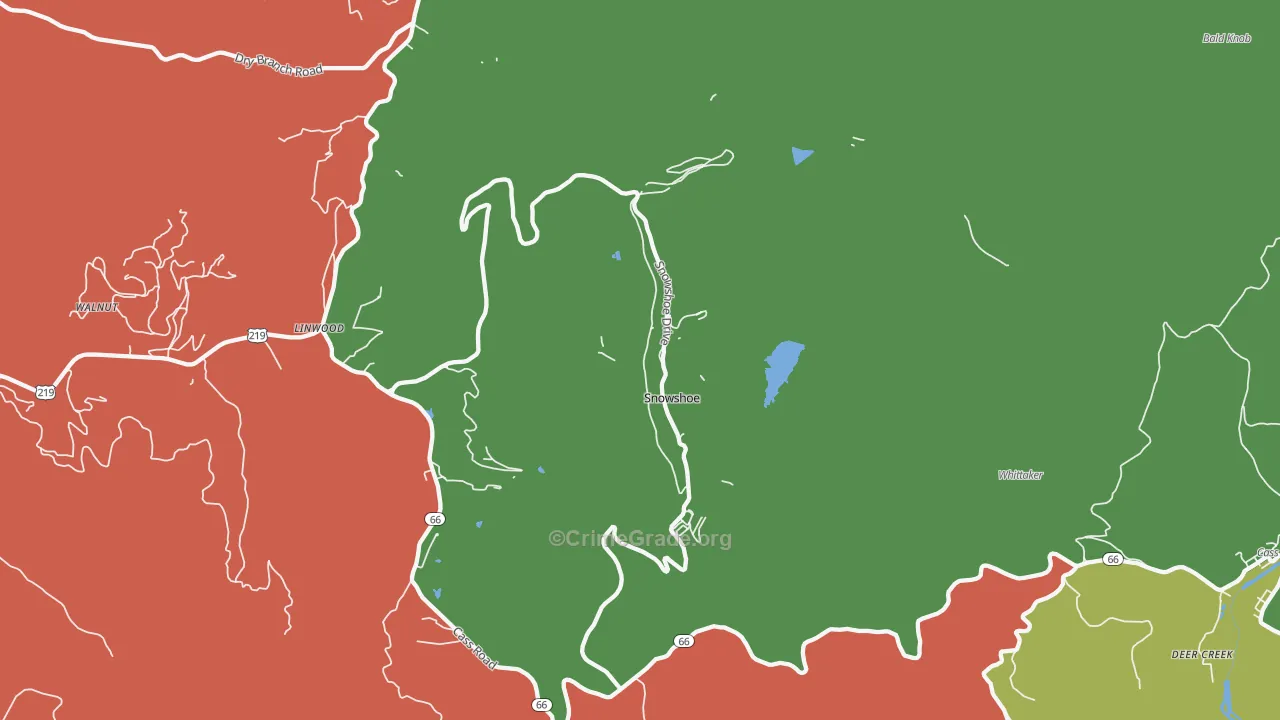 26209, WV Map of Vehicle Theft Rates