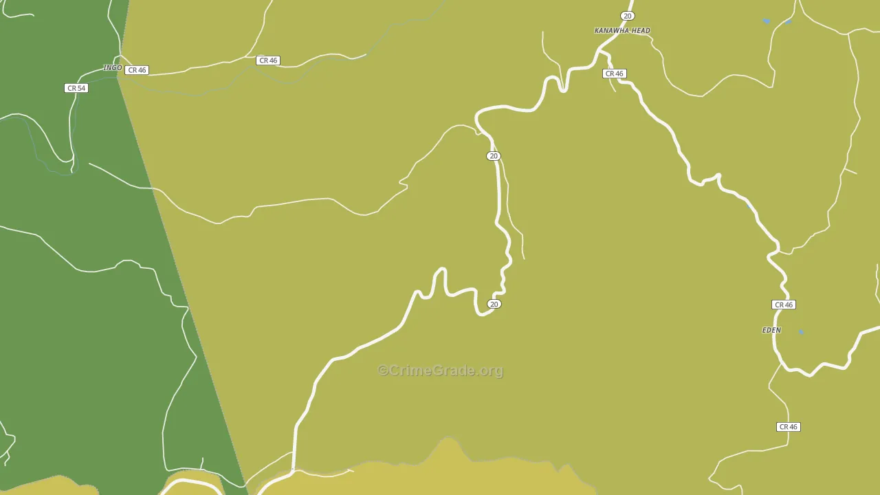 26228, WV Map of Vehicle Theft Rates