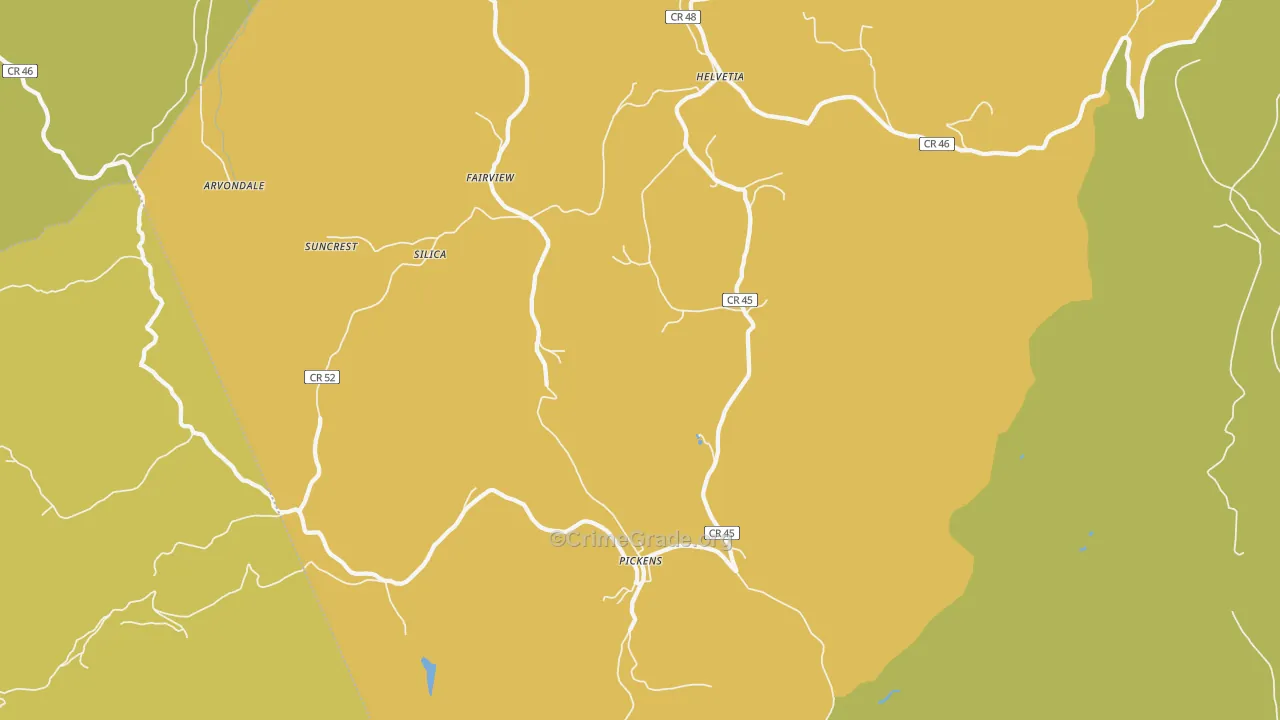26230, WV Map of Vehicle Theft Rates