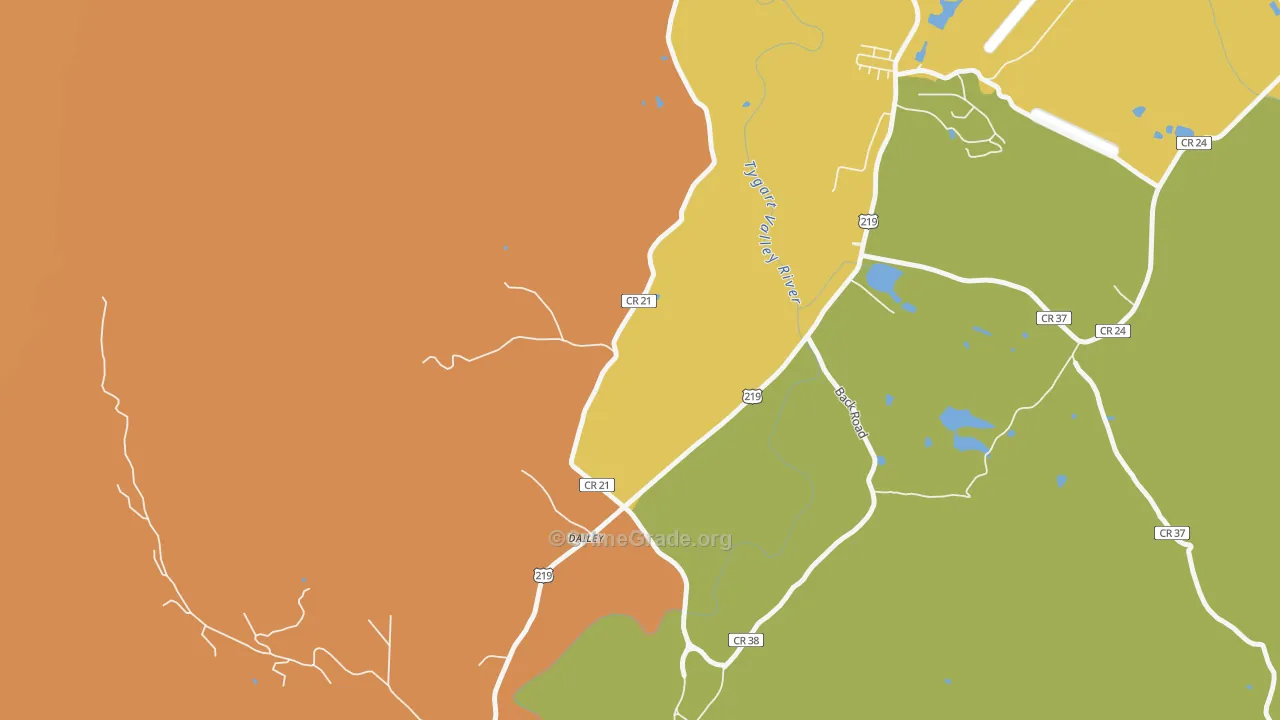 26259, WV Map of Vehicle Theft Rates