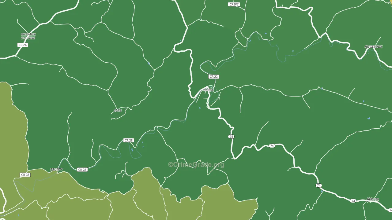 26327, WV Map of Vehicle Theft Rates