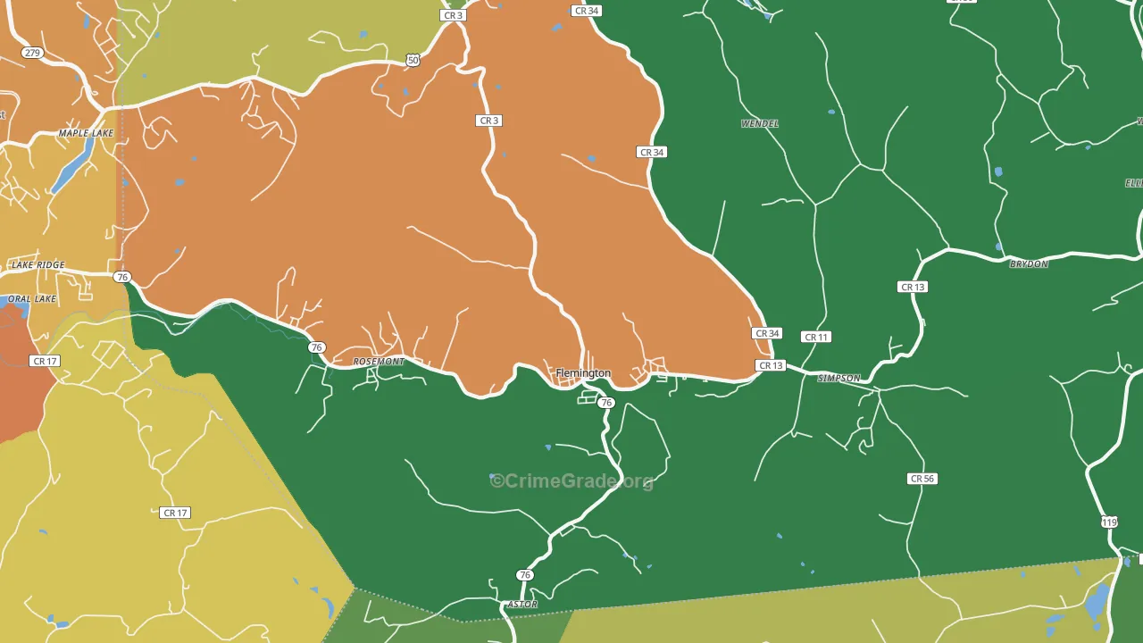 26347, WV Map of Vehicle Theft Rates