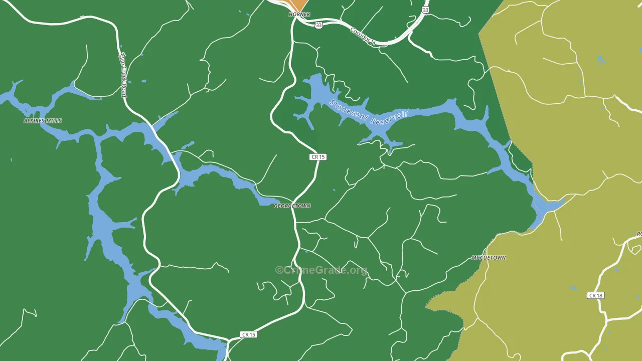 26372, WV Map of Vehicle Theft Rates