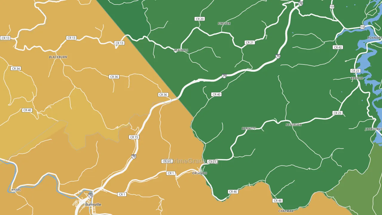 26412, WV Map of Vehicle Theft Rates