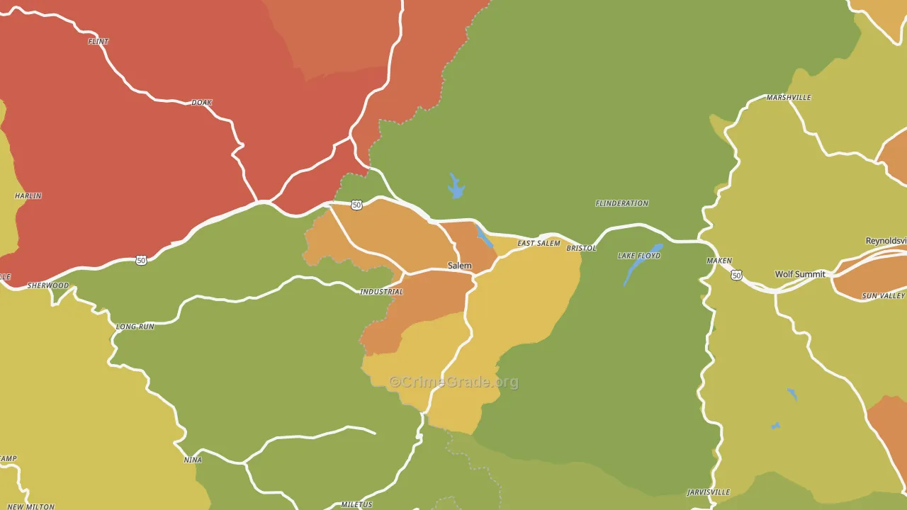 26426, WV Map of Vehicle Theft Rates