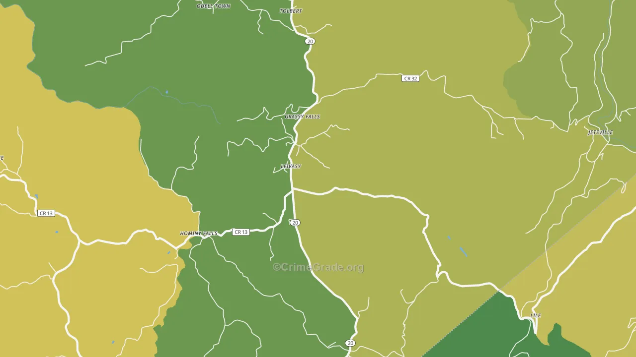 26676, WV Map of Vehicle Theft Rates