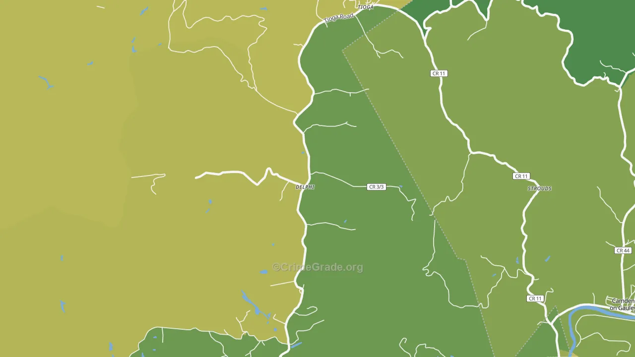 26691, WV Map of Vehicle Theft Rates