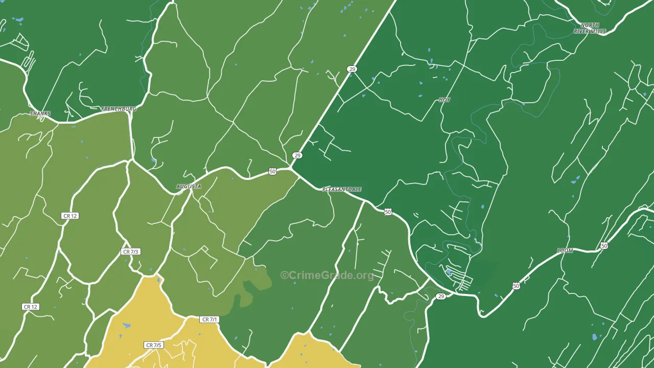 26704, WV Map of Vehicle Theft Rates