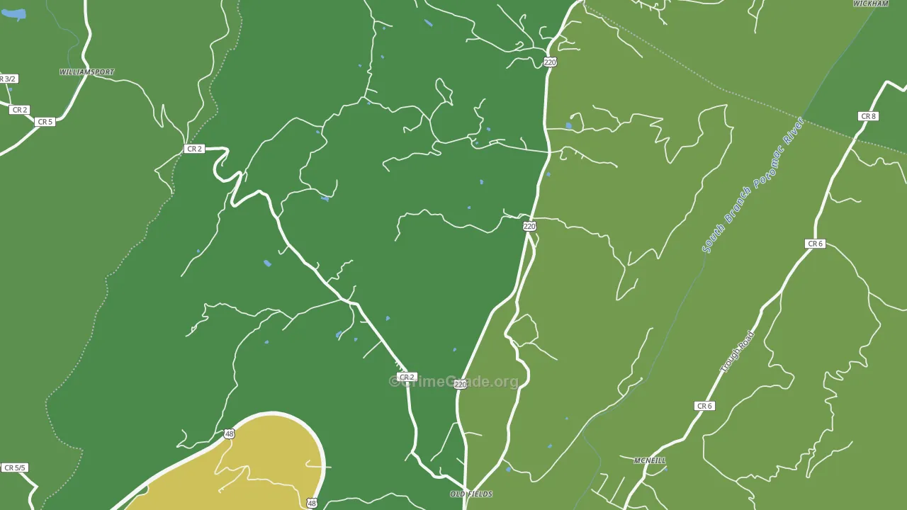 26845, WV Map of Vehicle Theft Rates