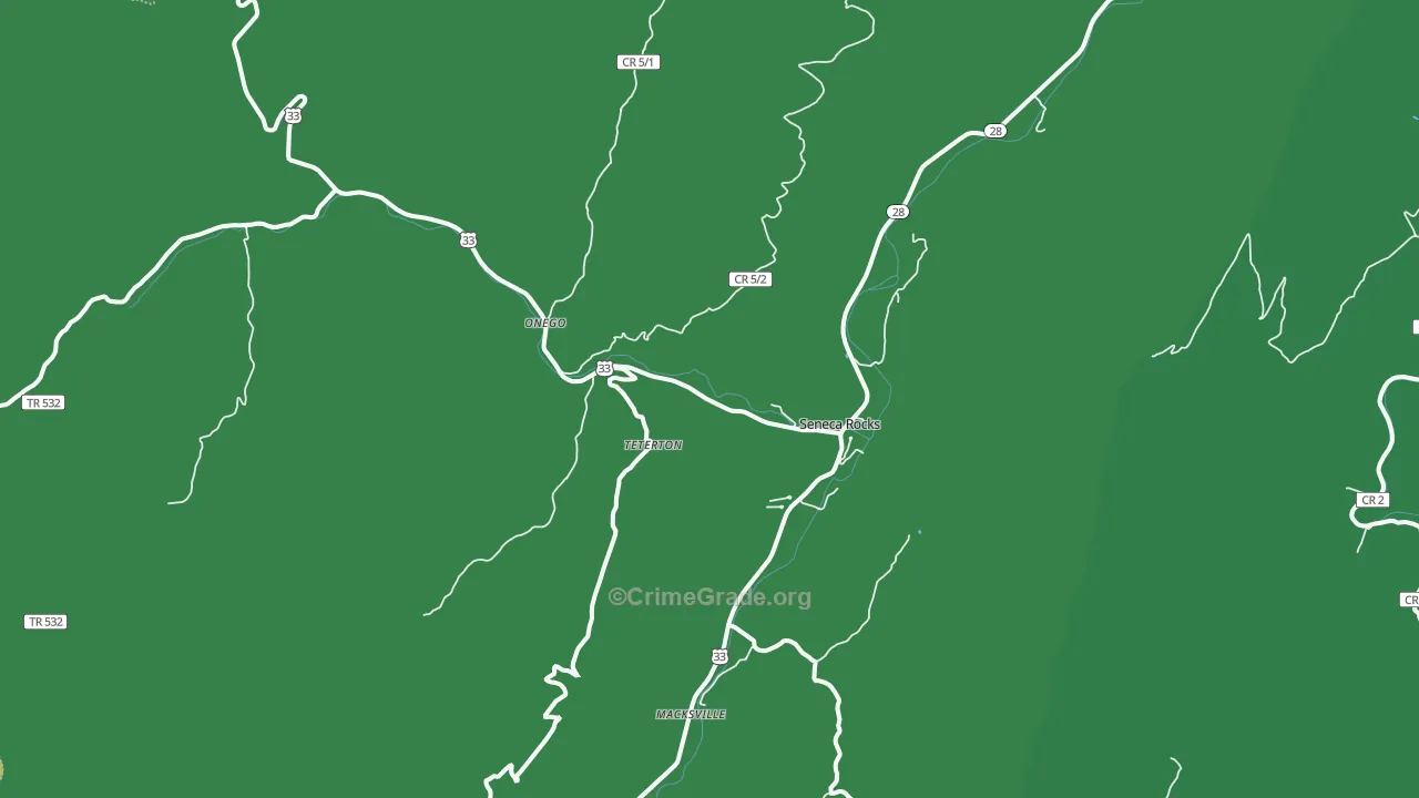 26884, WV Map of Vehicle Theft Rates