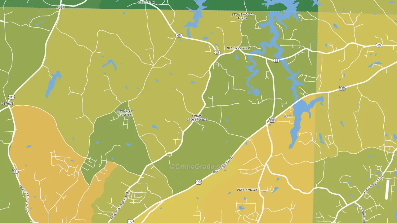 27009, NC Map of Vehicle Theft Rates