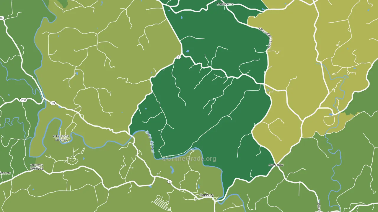 27016, NC Map of Vehicle Theft Rates