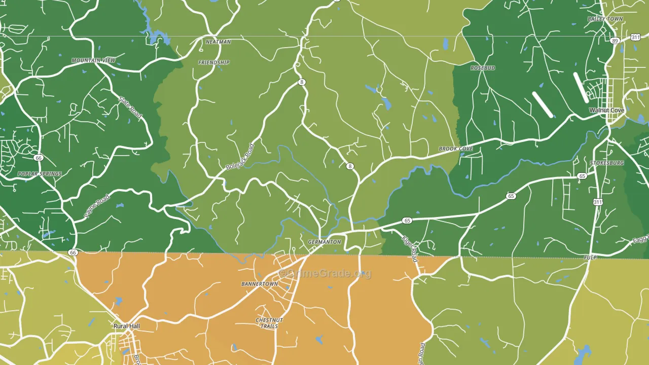 27019, NC Map of Vehicle Theft Rates