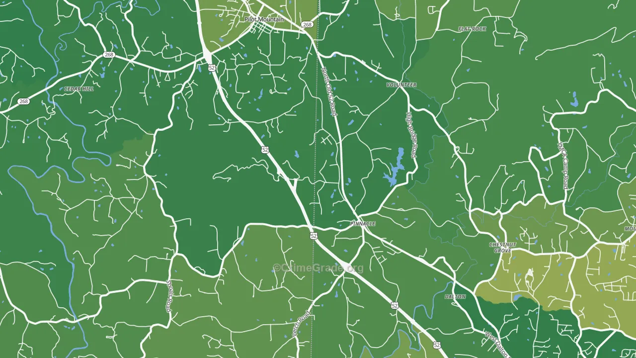 27043, NC Map of Vehicle Theft Rates