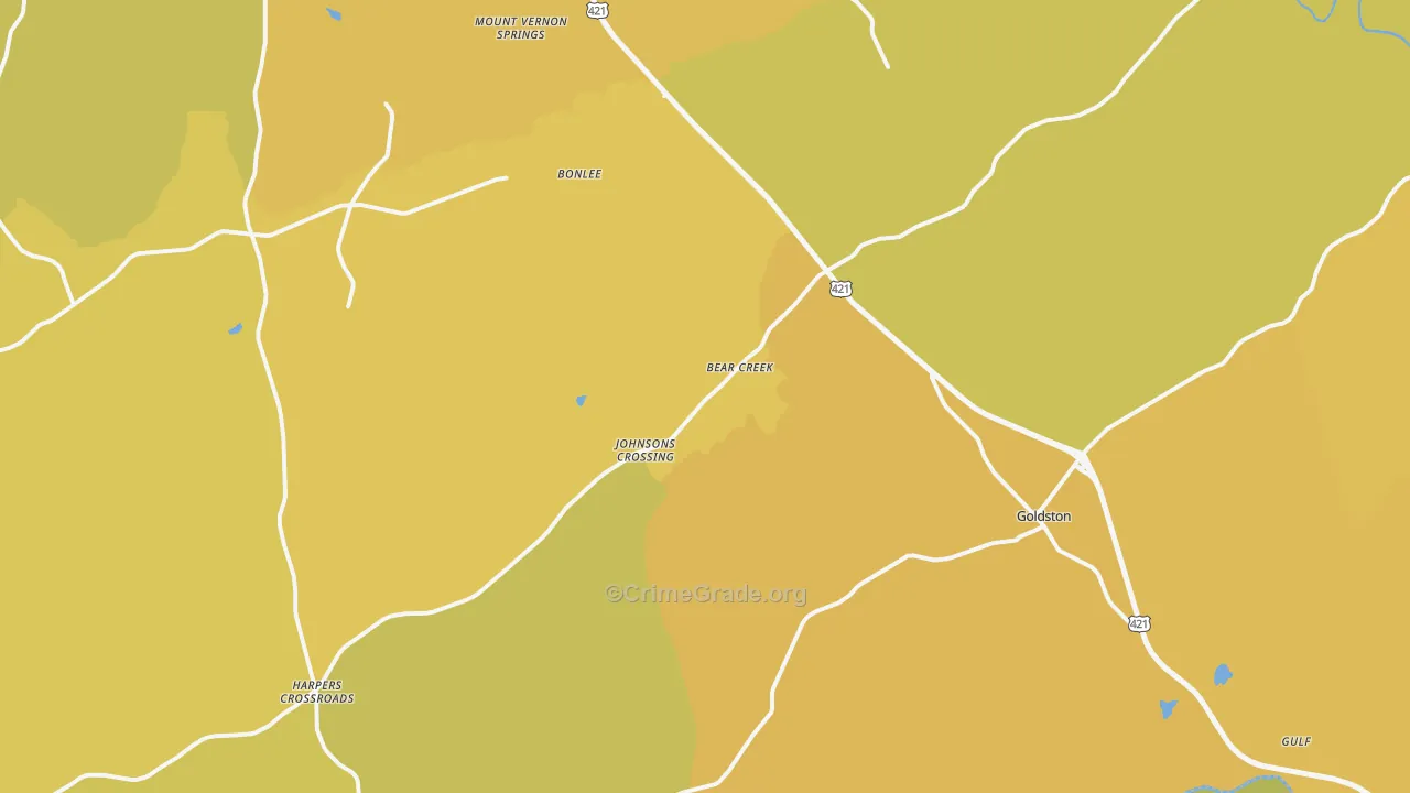27207, NC Map of Vehicle Theft Rates