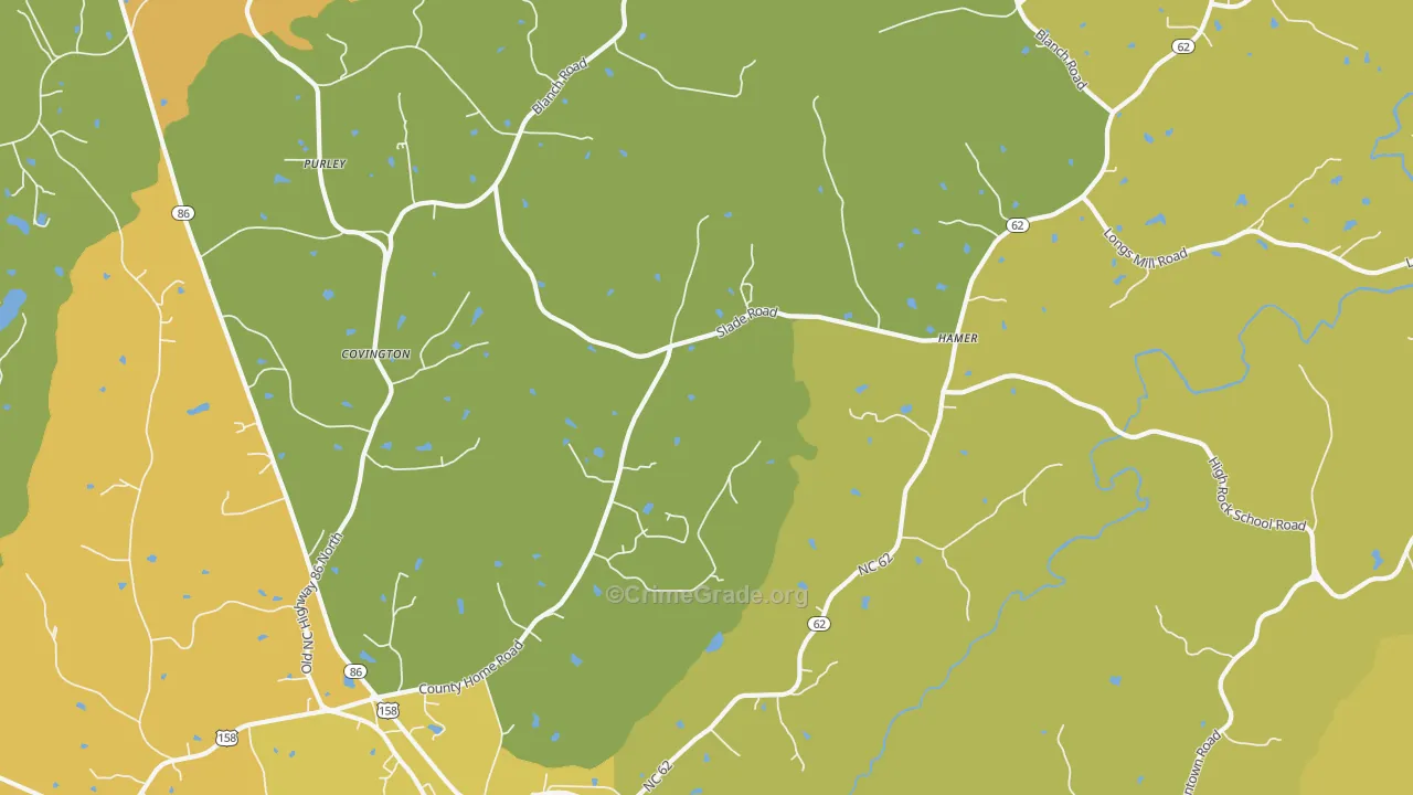 27212, NC Map of Vehicle Theft Rates