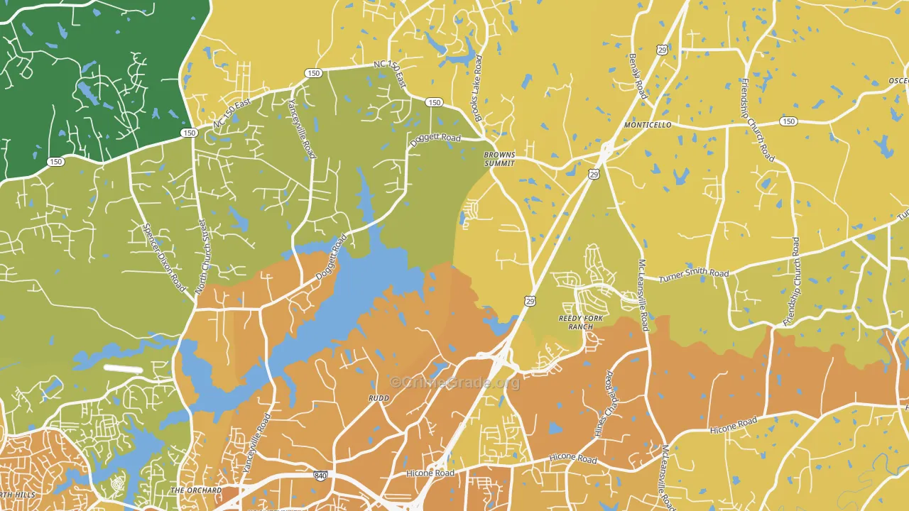 27214, NC Map of Vehicle Theft Rates
