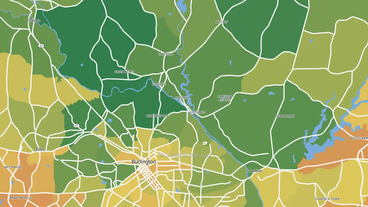 27217, NC Map of Vehicle Theft Rates
