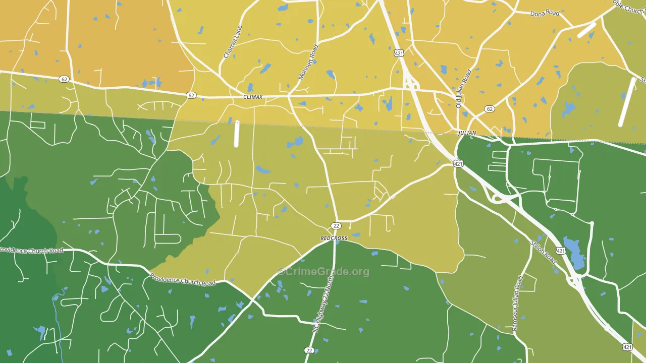 27233, NC Map of Vehicle Theft Rates