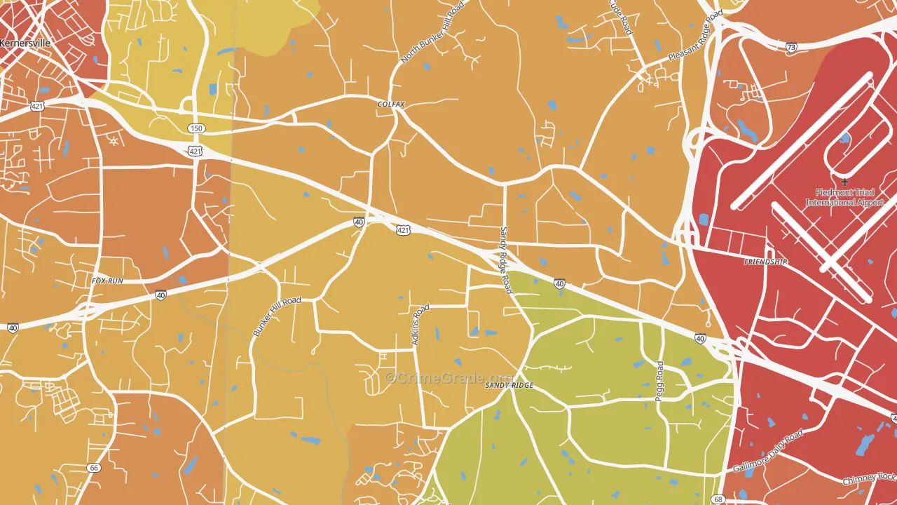 27235, NC Map of Vehicle Theft Rates