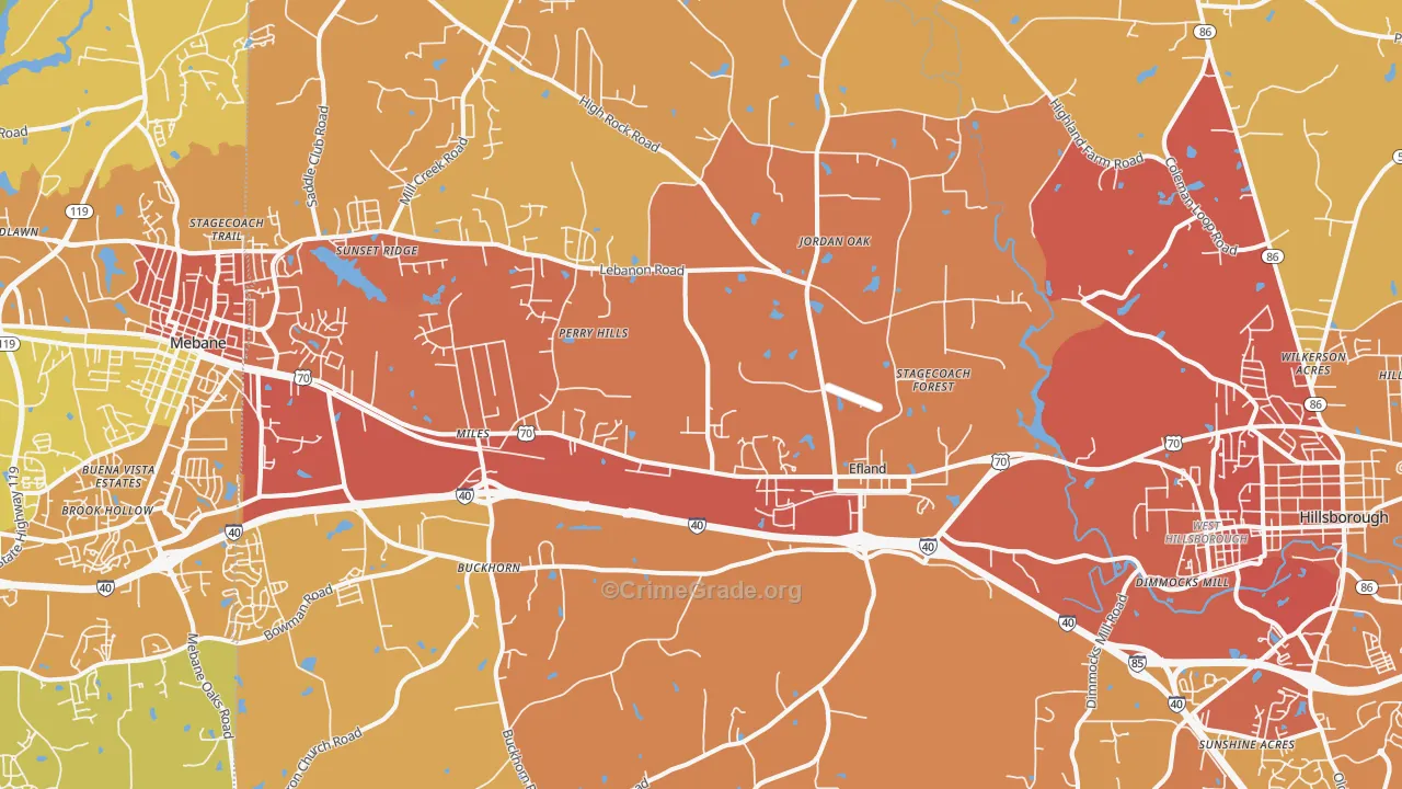 27243, NC Map of Vehicle Theft Rates