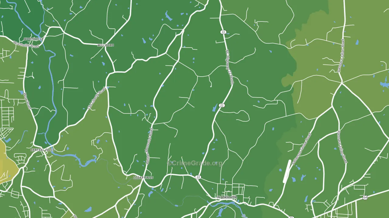 27248, NC Map of Vehicle Theft Rates
